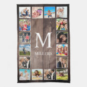 Aangepaste fotocollage Rustic Farmhouse Theedoek (Verticaal)