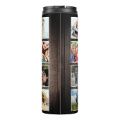 Aangepaste fotocollage Rustic Farmhouse Thermosbeker (Achterkant)