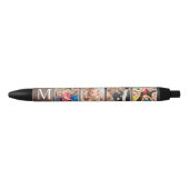 Aangepaste fotocollage Rustic Farmhouse Zwarte Inkt Pen (Voorkant)