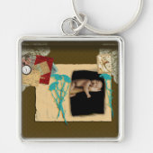 Aangepaste  fotocollage sleutelhanger (Voorkant)