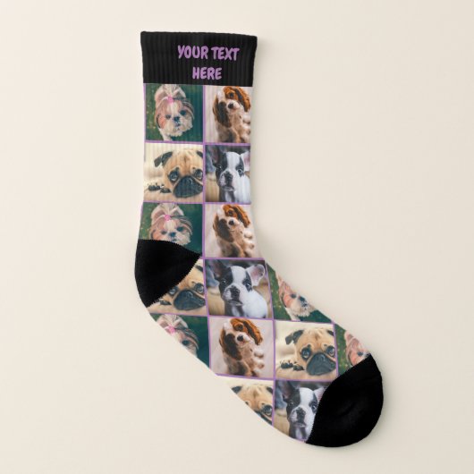 Aangepaste fotocollage sokken (Rechts - buiten)