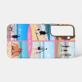 Aangepaste Fotocollage Tekst Samsung of iPhone Gev Galaxy Hoesje (Achterkant horizontaal)