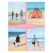 Aangepaste fotocollage Tekst Tablecloth - Familiel Tafelkleed (Voorkant)