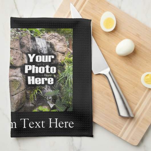 Aangepaste fotocollage theedoek (Quarter Fold)