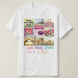 Aangepaste fotocollage voor instagram t-shirt