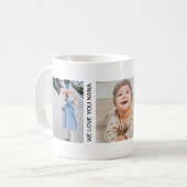 Aangepaste fotocollage voor oma Aangepaste tekst Koffiemok (Voorkant links)