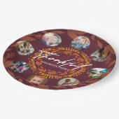 Aangepaste fotocollage voor Thanksgiving Papieren Bordje (Gekanteld)