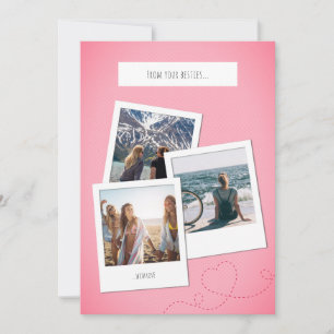 Aangepaste fotocollagekaart + inspirerende boodsch feestdagenkaart