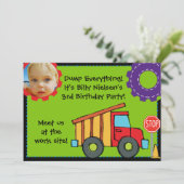 Aangepaste fotoconstructie - uitnodiging voor 5 x (Staand voorkant)