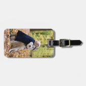 Aangepaste fotodog bagagelabel (Voorkant horizontaal)