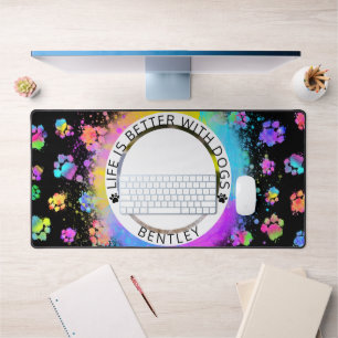 Aangepaste fotodog bureaumat