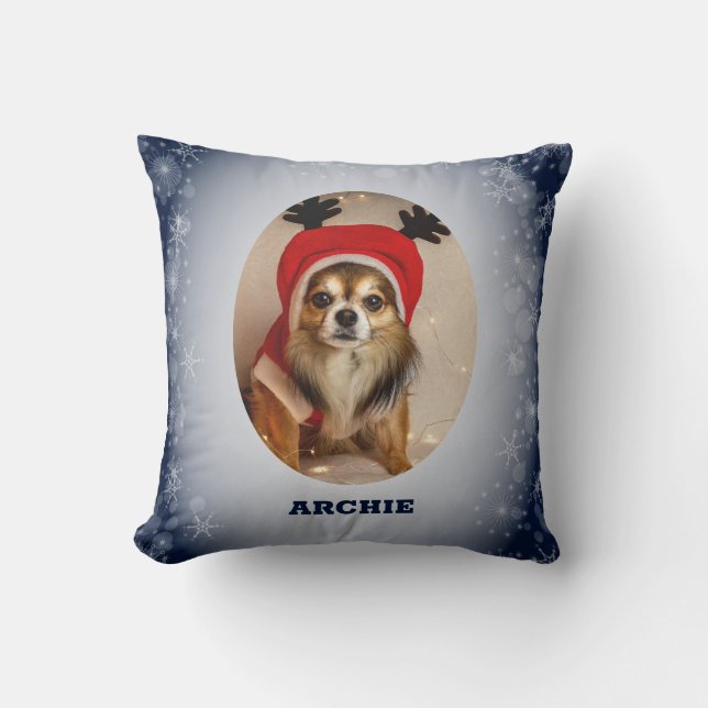 Aangepaste fotodog kussen (Voorkant)