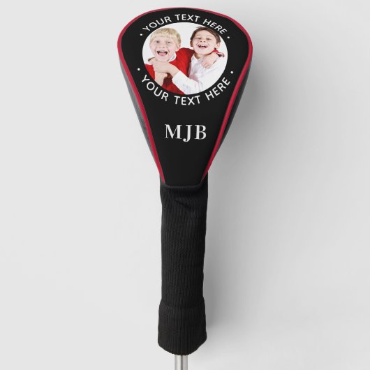 Aangepaste fotodriver Gepersonaliseerde Monogram G Golfheadcover (Voorkant)