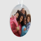 Aangepaste fotofeestdag ornament (voorkant)
