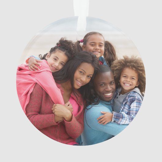 Aangepaste fotofeestdag ornament (achterkant)