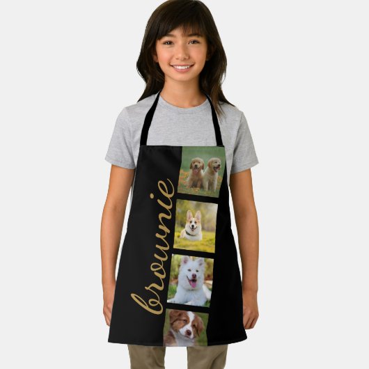 Aangepaste Fotofilm Strip Zwart Schort met Script (Insitu)