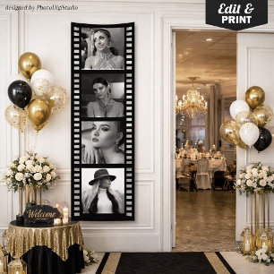 Aangepaste fotofilm strook banner, Hollywood-feest Spandoek