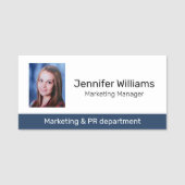 Aangepaste fotofunctietaak Naam medewerker Tag (Voorkant)