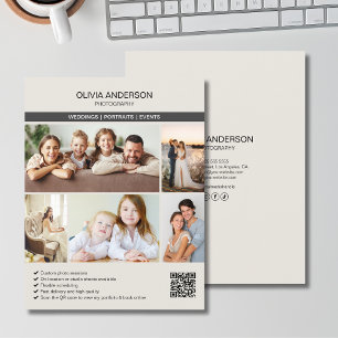 Aangepaste Fotogalerij Fotograaf Zakelijk Flyer