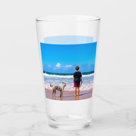 Aangepaste Fotoglas Maak Uw Eigen Ontwerp Met Huis Glas (Voorkant)