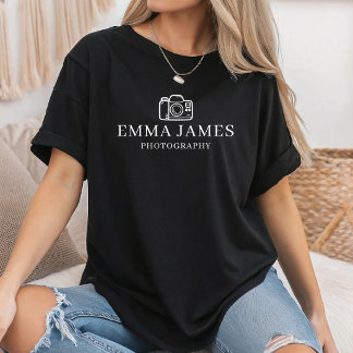 Aangepaste fotograaf gepersonaliseerde fotografie t-shirt