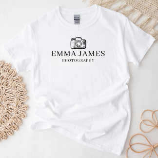 Aangepaste fotograaf gepersonaliseerde fotografie t-shirt