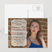 Aangepaste fotograafpartij uitnodiging briefkaart (Voorkant / Achterkant)