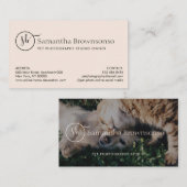 Aangepaste fotografie portret visitekaartje (Voorkant / Achterkant)