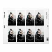 Aangepaste fotografie zwarte Abstracte fotograaf Etiket (Full Sheet)