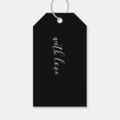 Aangepaste fotografie zwarte Abstracte fotograaf G Cadeaulabel (Achterkant)