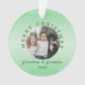 Aangepaste fotogrootouders ornament (voorkant)