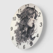 Aangepaste Fotoherinneringen Eenvoudig Modern Vier Grote Klok (Hoek)