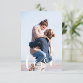 Aangepaste fotokaart | Het manuscript van de liefd Bedankkaart (Staand voorkant)