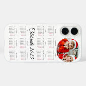 Aangepaste fotokalender 2025 Case-Mate iPhone case (Achterkant (horizontaal))