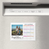 Aangepaste fotokalender 2025 magneet (Insitu (Vaatwasser))