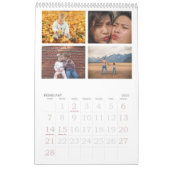 Aangepaste fotokalender | 4 afbeelding maand per j kalender (Feb 2027)