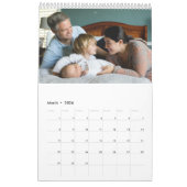 Aangepaste fotokalender Eenvoudige Creëer Kalender (Mar 2026)