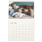Aangepaste fotokalender Eenvoudige Creëer Kalender (Mar 2026)