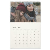 Aangepaste fotokalender Eenvoudige Creëer Kalender (Jan 2026)