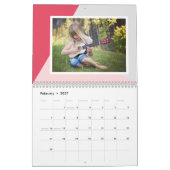 Aangepaste fotokalender kalender (Feb 2027)