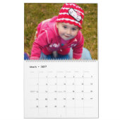 Aangepaste fotokalender kalender (Mar 2027)