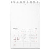 Aangepaste fotokalender kalender (Feb 2027)