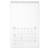 Aangepaste fotokalender kalender (Mar 2026)