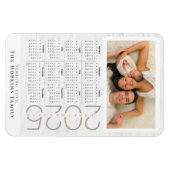 Aangepaste Fotokalender Magneet Neutraal Wit Hout (Horizontaal)