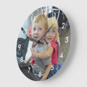 Aangepaste fotoklok grote klok (Hoek)