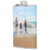 Aangepaste fotokolf met uw foto's cadeau heupfles (Links)