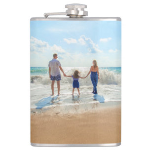 Aangepaste fotokolf met uw foto's cadeau heupfles