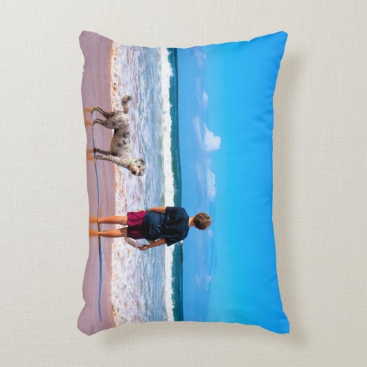 Aangepaste fotokussen Uw eigen ontwerp met huisdie Accent Kussen (Voorkant(Verticaal))