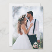 Aangepaste Fotolaag voor Vellum Wedding Kaart (Voorkant)