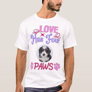 Aangepaste fotoliefhebber heeft vier poten Valenti T-shirt